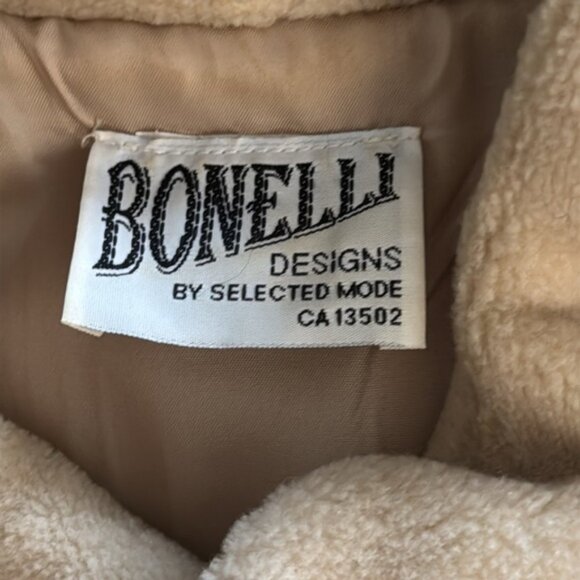 Vintage Bonelli Cream and Brown Patterned Vest - Picture 3 of 7